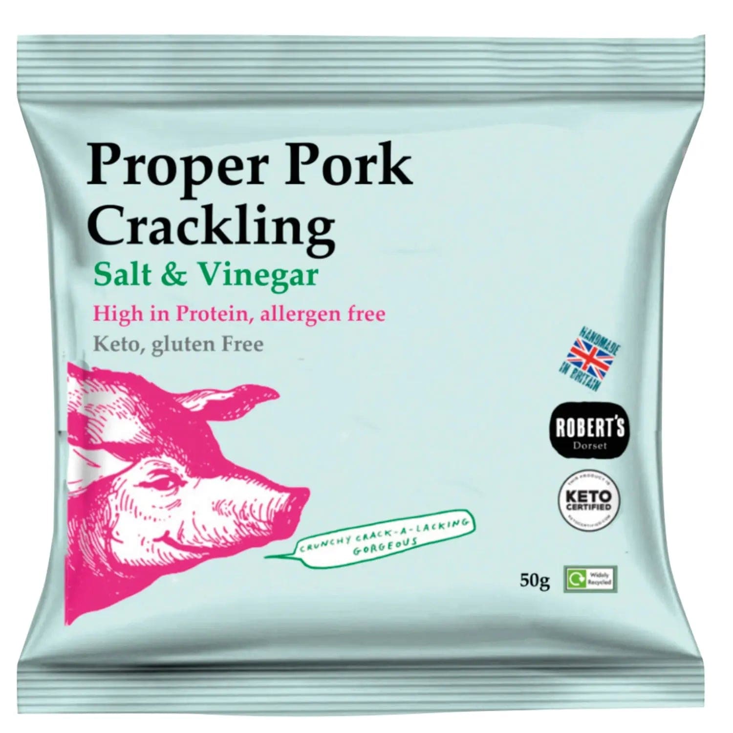 Jag Couture London - New York Proper Pork Crackling flavoured with salt and vinegar - VAT FREE