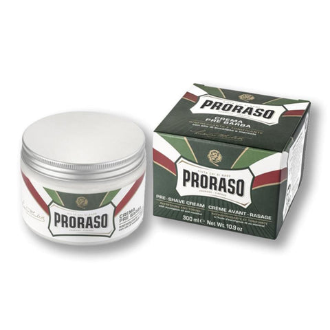 Proraso Crema Pre Afeitado con Eucalipto y Mentol en 300ml, profesional pre-shave cream by Jag Couture London - New York.