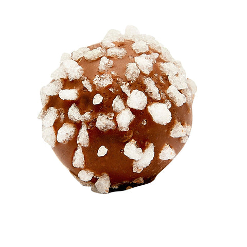 Milk chocolate Prosecco truffle from Jag Couture London, filled with fresh cream and Grappa di Prosecco, approx 13g each, 1kg total.