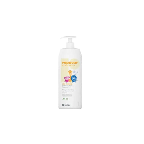 Repavar Pediátrica Gel Shampoo by Jag Couture London New York, 750ml bottle with gentle, child-friendly hair cleansing formula.