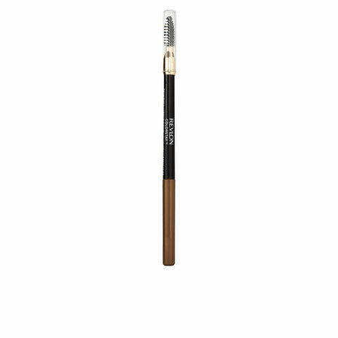 Revlon Colorstay Brow Pencil in 210 Soft Brown by Jag Couture London, showing the pencil with soft brown color and sleek design.