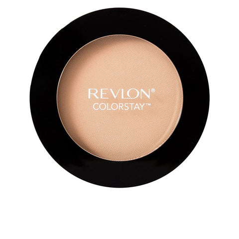 Revlon Colorstay Pressed Powder in 830 Light Medium, 8.4g, with compact case featuring Jag Couture London - New York branding.