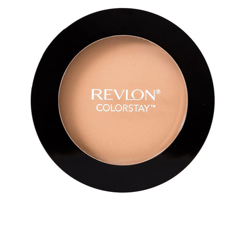 Revlon Colorstay Pressed Powder in shade 840 Medium, 8.4g, with a compact case and smooth powder finish.