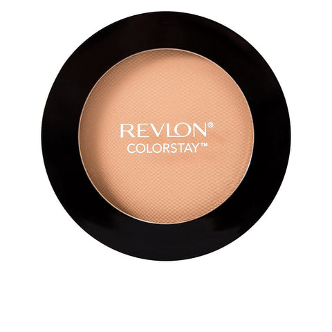 Revlon Colorstay pressed powder in shade 850 Medium Deep, 8.4g, displayed with the compact open showing the pressed powder inside.
