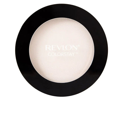 Revlon Colorstay Pressed Powder in 880 Translucent, 8.4g, displayed in a sleek compact with a mirror.