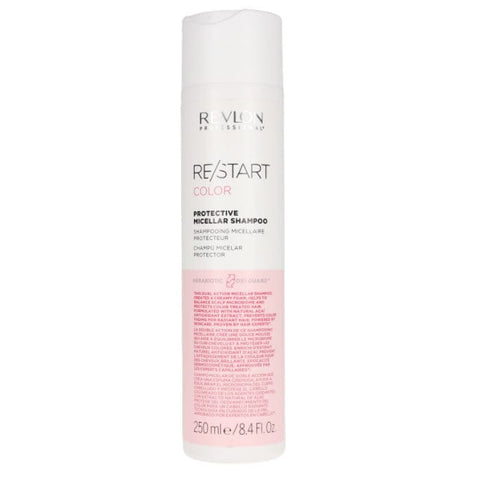 Revlon Re-Start Color Protective Micellar Shampoo 250ml by Jag Couture London - New York, showing the shampoo bottle.