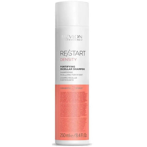 Revlon Re-Start Density Fortifying Micellar Shampoo bottle with label, 250ml, from Jag Couture London - New York.