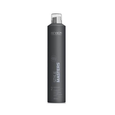 Jag Couture London New York Revlon Style Masters Modular Medium Hold Hairspray 500ml bottle with spray nozzle.