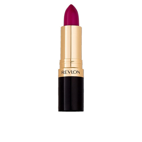 Revlon Super Lustrous Lipstick in shade 457 Wild Orchid, 3.7g, featuring vibrant purple packaging and the lipstick tube.