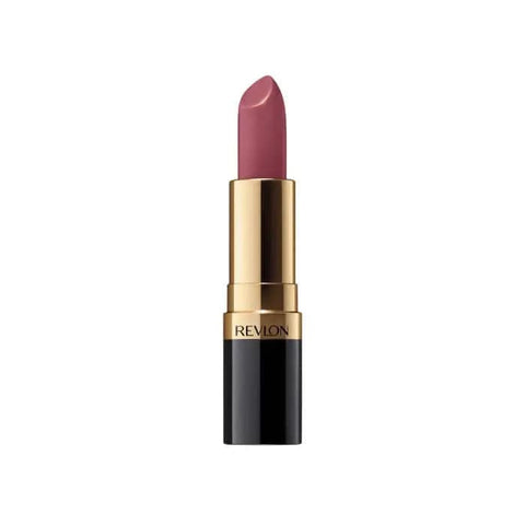Revlon Super Lustrous Lipstick in shade 463 Sassy Mauve, showcasing the sleek lipstick tube with a mauve-colored lipstick inside.
