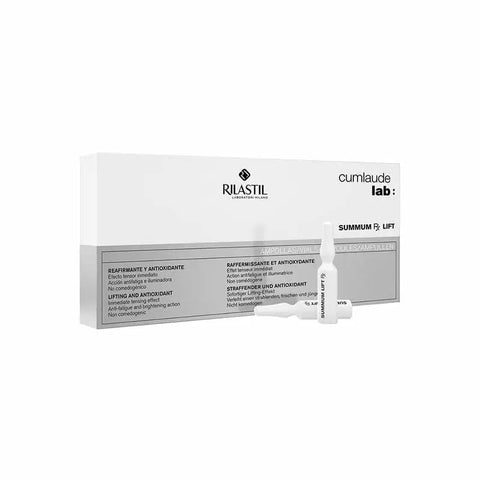 Rilastil Summum Rx Lift 10 ampoules by Jag Couture London New York, featuring skincare ampoules with lifting and anti-aging benefits.