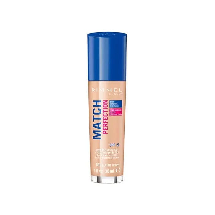 Jag Couture London - New York Rimmel London Match Perfection Foundation Spf20 101 Classic Ivory 30ml
