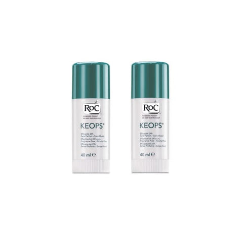 Jag Couture London New York Roc Keops Stick Deodorant 2x40ml set, featuring sleek, portable deodorant sticks with fresh scent.
