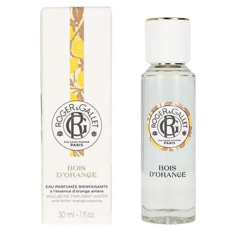 Roger & Gallet Bois D'Orange Eau Fraîche perfume in a 30ml vaporizer, featuring vibrant orange and citrus scent.
