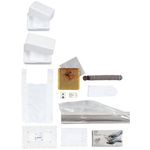 Roll of clear cellophane from Jag Couture London New York, 60cm by 300m, shown in a close-up image.