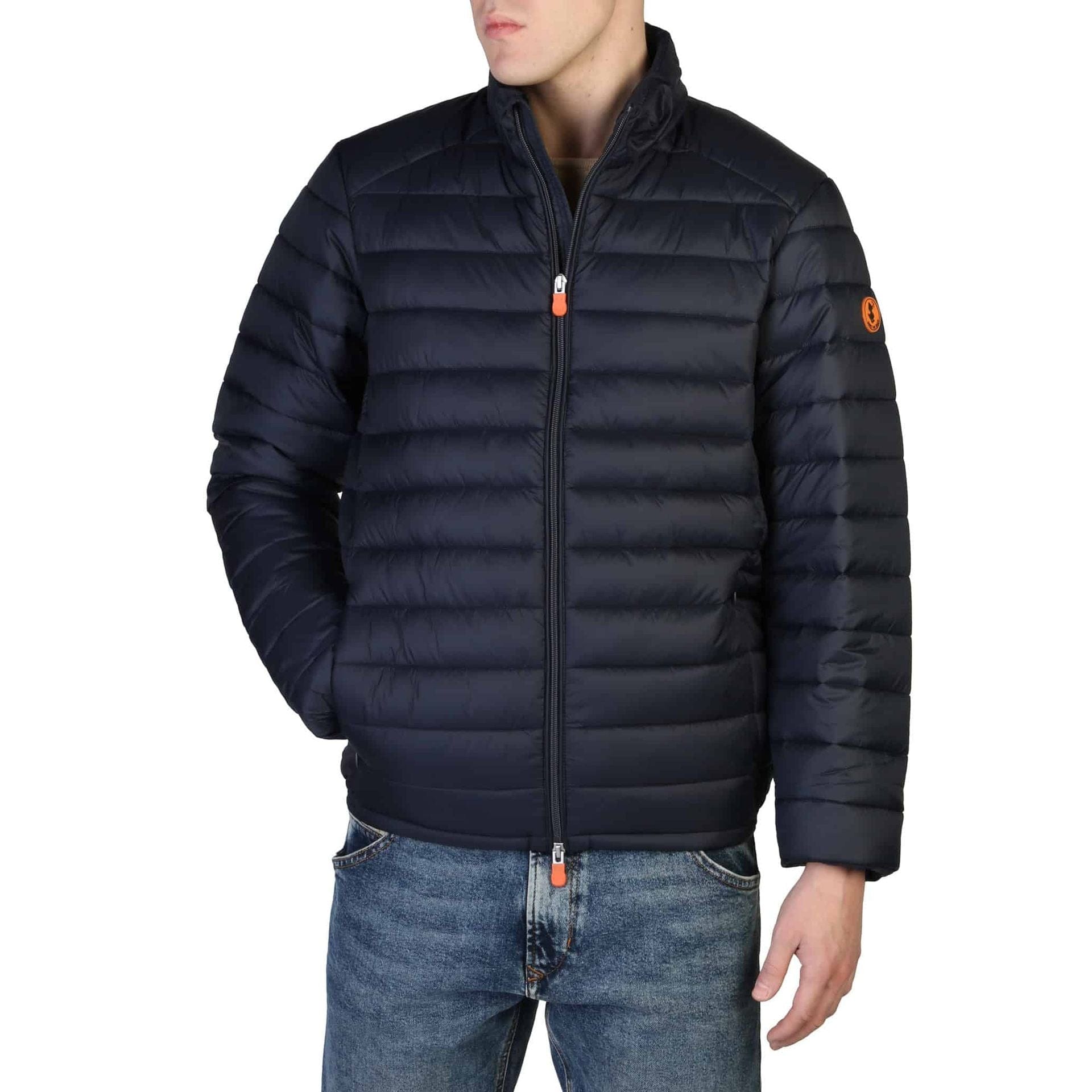 Save The Duck Alexander D32430M blue lightweight down jacket, stylish outerwear by Jag Couture London New York