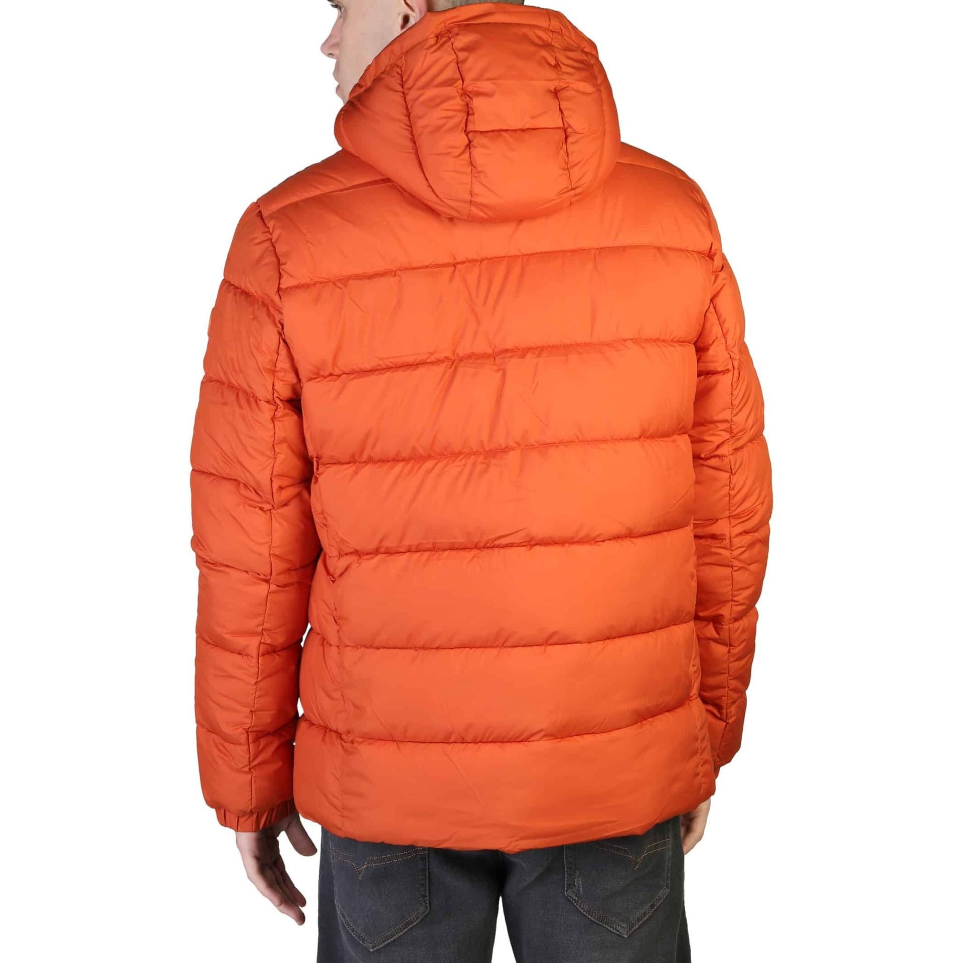 Orange Save The Duck Boris insulated jacket by Jag Couture London - New York, featuring a sleek design and lightweight warmth.