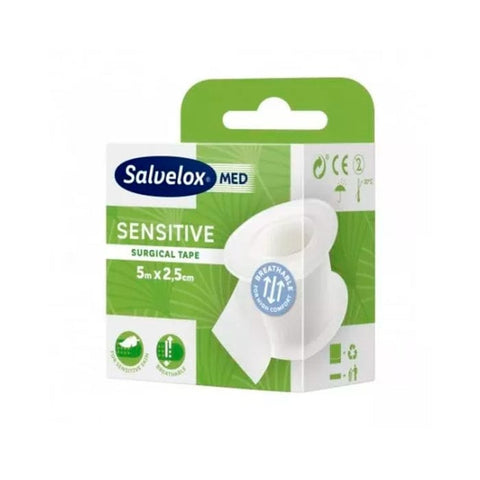 Jag Couture London Salvelox Med Tape Refill 10U x 2.5x5m, medical adhesive tape for wound care and dressings.