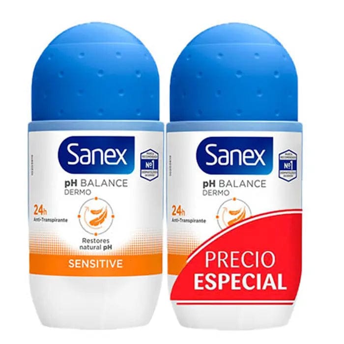 Jag Couture London - New York Sanex Ph Balance Dermo Sensitive Deodorant Roll On Duplo 2x50ml