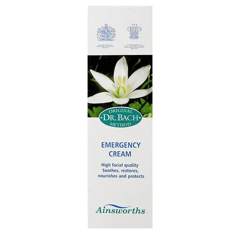 Santiveri Bach Emergency Cream 40ml tube by Jag Couture London New York, showing the small white cream container with branding.