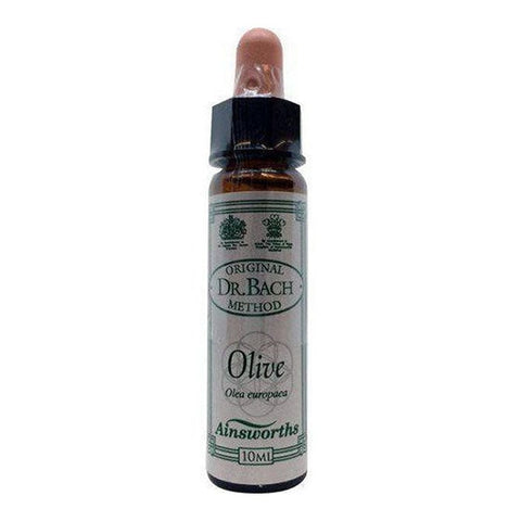 Santiveri Bach Olive 10ml herbal remedy bottle with label, natural supplement from Jag Couture London - New York.