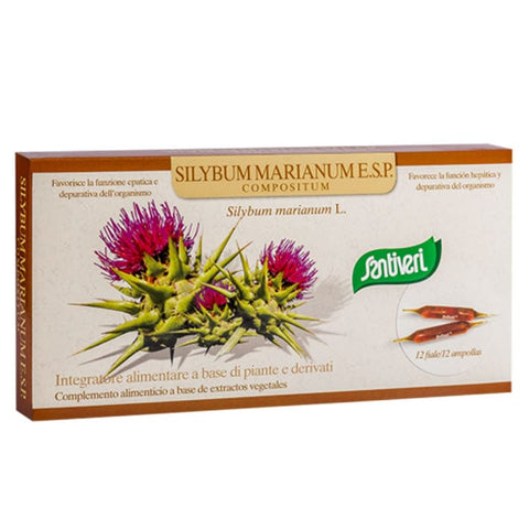 Santiveri Sylibum Marianum Compositum Esp 60ml bottle, natural herbal supplement for liver health, by Jag Couture London New York.