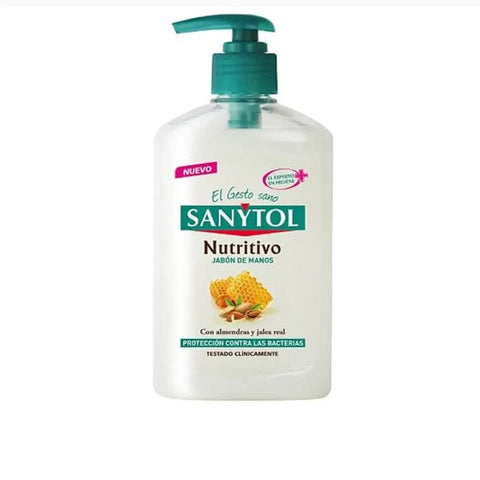 Jag Couture London New York Sanytol Nutritious Hand Soap 250ml bottle with pump dispenser.