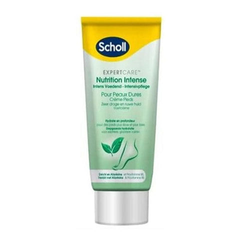 Scholl Intense Nutrition Cream for Calluses in 75ml jar, designed to soothe and soften rough, thickened skin on feet.