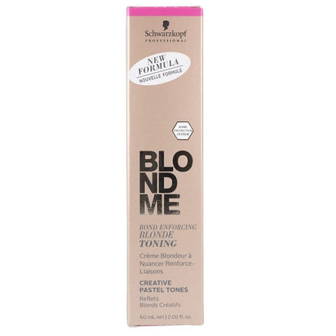 Schwarzkopf Blondme Toning Granite 60ml bottle, used for hair toning, with packaging featuring black and gray design.
