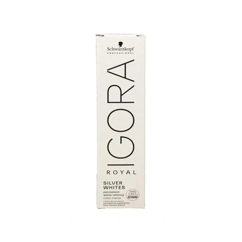 Schwarzkopf Igora Royal Absolutes Silverwhite Plata hair color 60ml bottle, used for silverwhite hair shades, by Jag Couture London New York