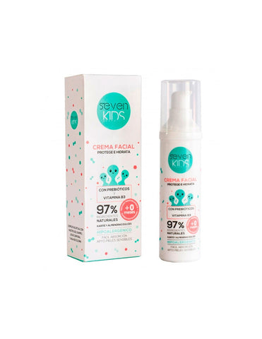 Schwarzkopf Seven Kids CR Facial 50 with Prebiotics and B3, skincare product by Jag Couture London New York, featuring a tube bottle.