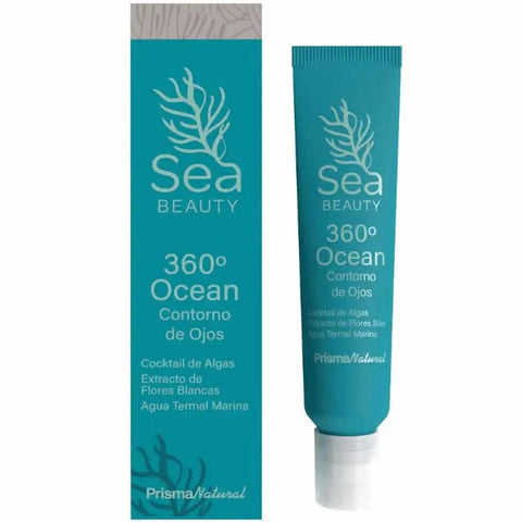 Jag Couture London Sea Beauty 360 Ocean Eye Contour 15ml jar with blue and white packaging, designed for eye area skincare.