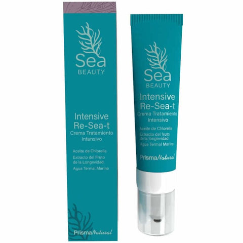 Jag Couture London Sea Beauty Intensive Re-Sea-T Treatment Cream 50ml jar with smooth cream texture and elegant packaging.