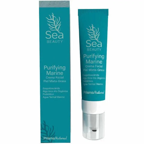 Sea Beauty Purifying Marine Facial Emulsion by Jag Couture London for combination skin in a 50ml bottle.