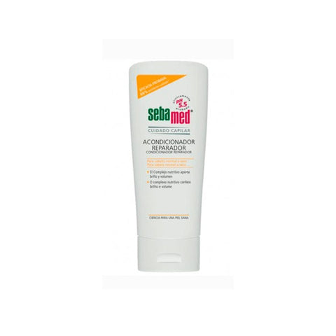 Jag Couture London New York Sebamed Repairing Conditioner 200ml bottle with label and pump for nourishing hair care.