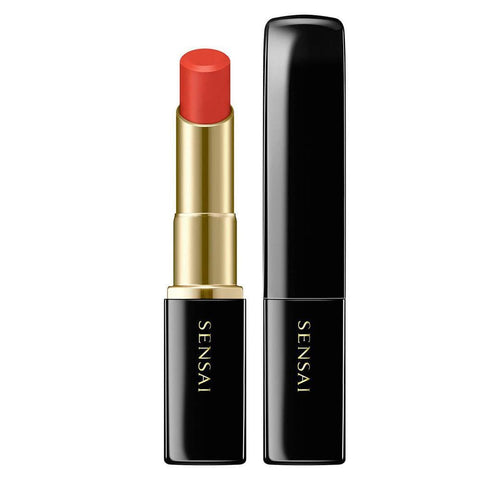 Jag Couture London-New York Sensai Lipstick Lasting Plump 02 refill, showing sleek packaging and vibrant lip color.