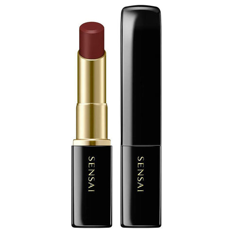 Jag Couture London New York Sensai Lipstick Lasting Plump 08 refill, showcasing the sleek lipstick tube and vibrant color.