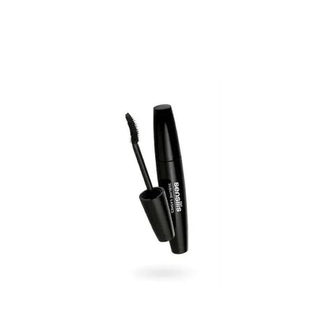 Jag Couture London New York Sensilis Sublime Lashes eyelash mask with curved and volume formula, 14ml, in a sleek packaging.