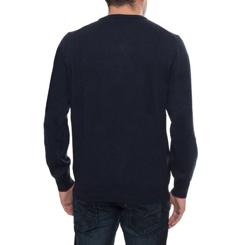 Blue Sergio Tacchini X073 hoodie by Jag Couture London New York, featuring a comfortable fit and iconic logo design.