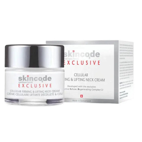 Jag Couture London New York Skincode Exclusive Cellular Firming & Lifting Neck Cream 50ml, smooth cream in a jar