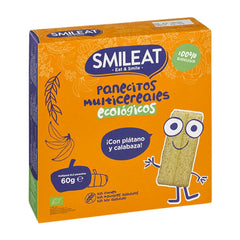 Jag Couture London - New York Smileat Panecillos De Cereales Con Platano y Calabaza Bio 60g
