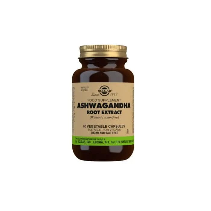 Jag Couture London - New York Solgar Ashwagandha Root Extract Vegetable Capsules - Pack of 60