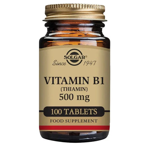 Jag Couture London New York Solgar Vitamin B1 500mg capsules, 100 softgel capsules for dietary supplement use