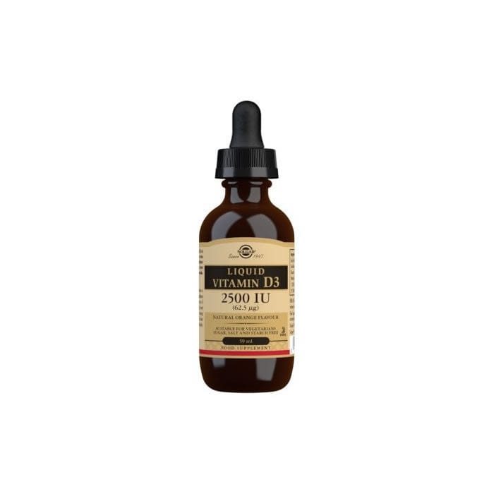 Jag Couture London - New York Solgar Vitamin D3 2500 ui (62.5 mcg) 59ml