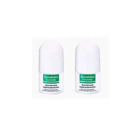 Jag Couture London Hyper Perspiration Deodorants Roll-On pack with two 40ml bottles, designed to control excessive sweating.