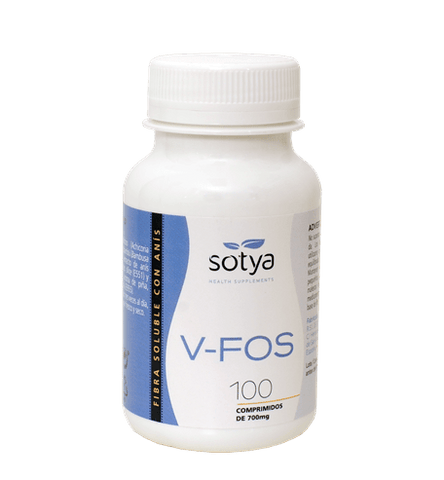 Sotya V-Fos 700mg dietary supplement in a bottle with 100 comprimidos, from Jag Couture London - New York.