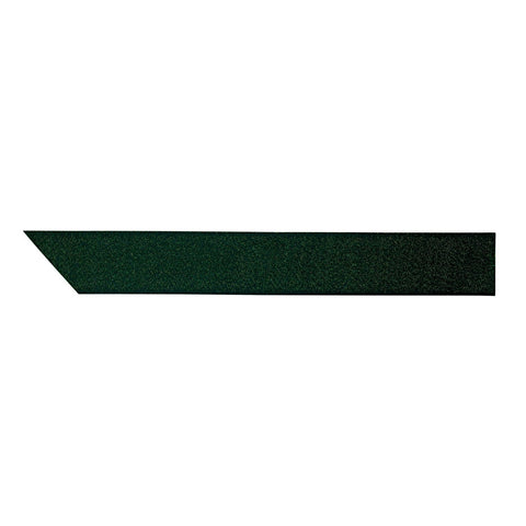Spruce green polyester satin ribbon with gold glitter, metallic finish, from Jag Couture London New York.