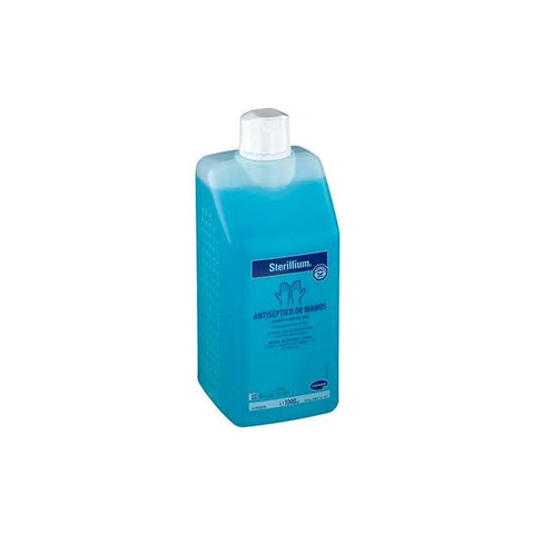 Sterillium Sol antiseptic skin sanitizer in 1000ml bottle from Jag Couture London New York, designed for hand hygiene.