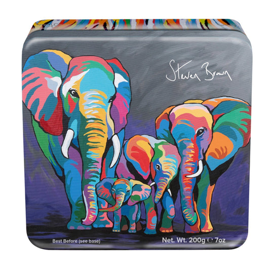 Jag Couture London - New York Steven Brown Allan & Jackie McZoo clotted cream fudge in square tin