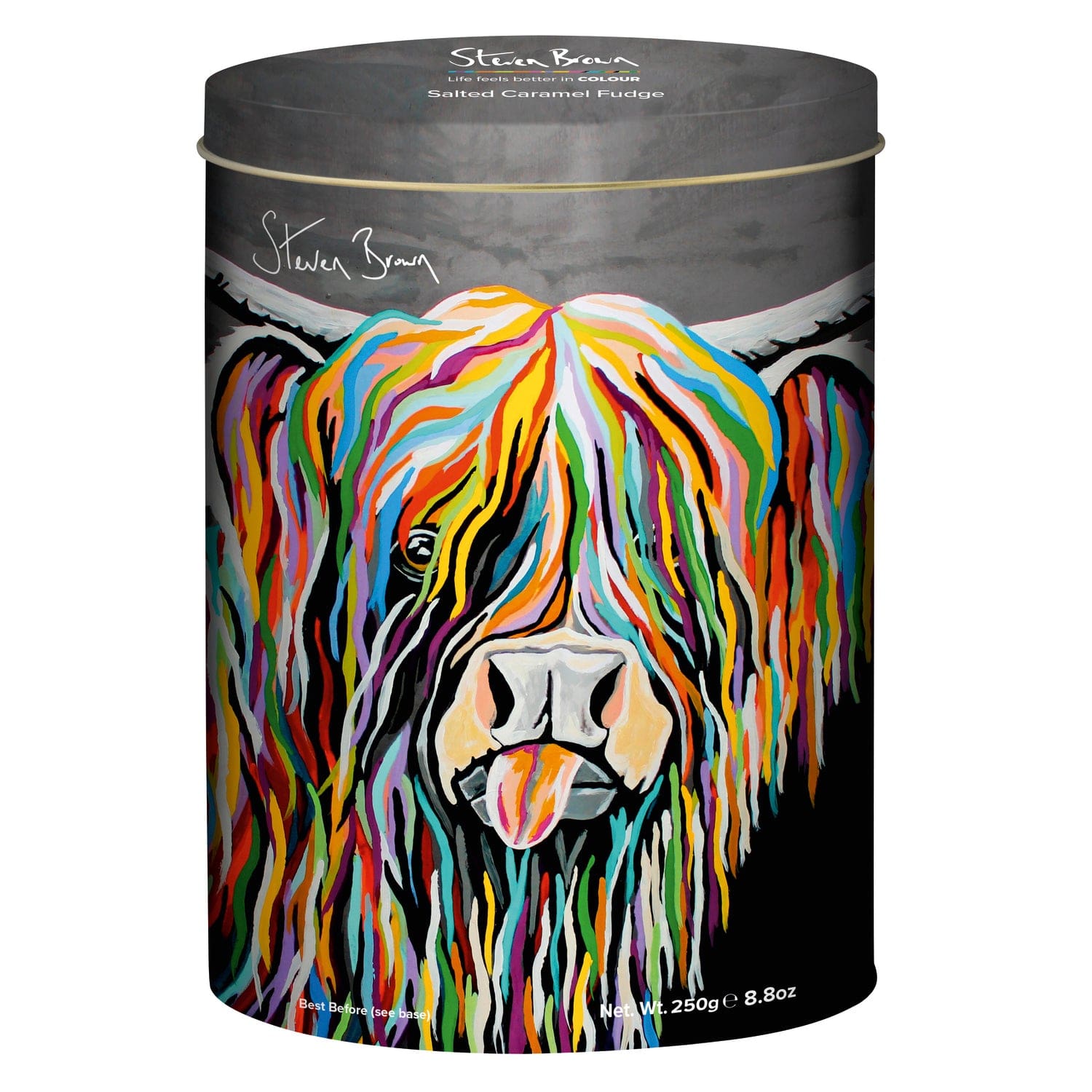 Jag Couture London - New York Steven Brown Senga McCoo salted caramel fudge in oval tin